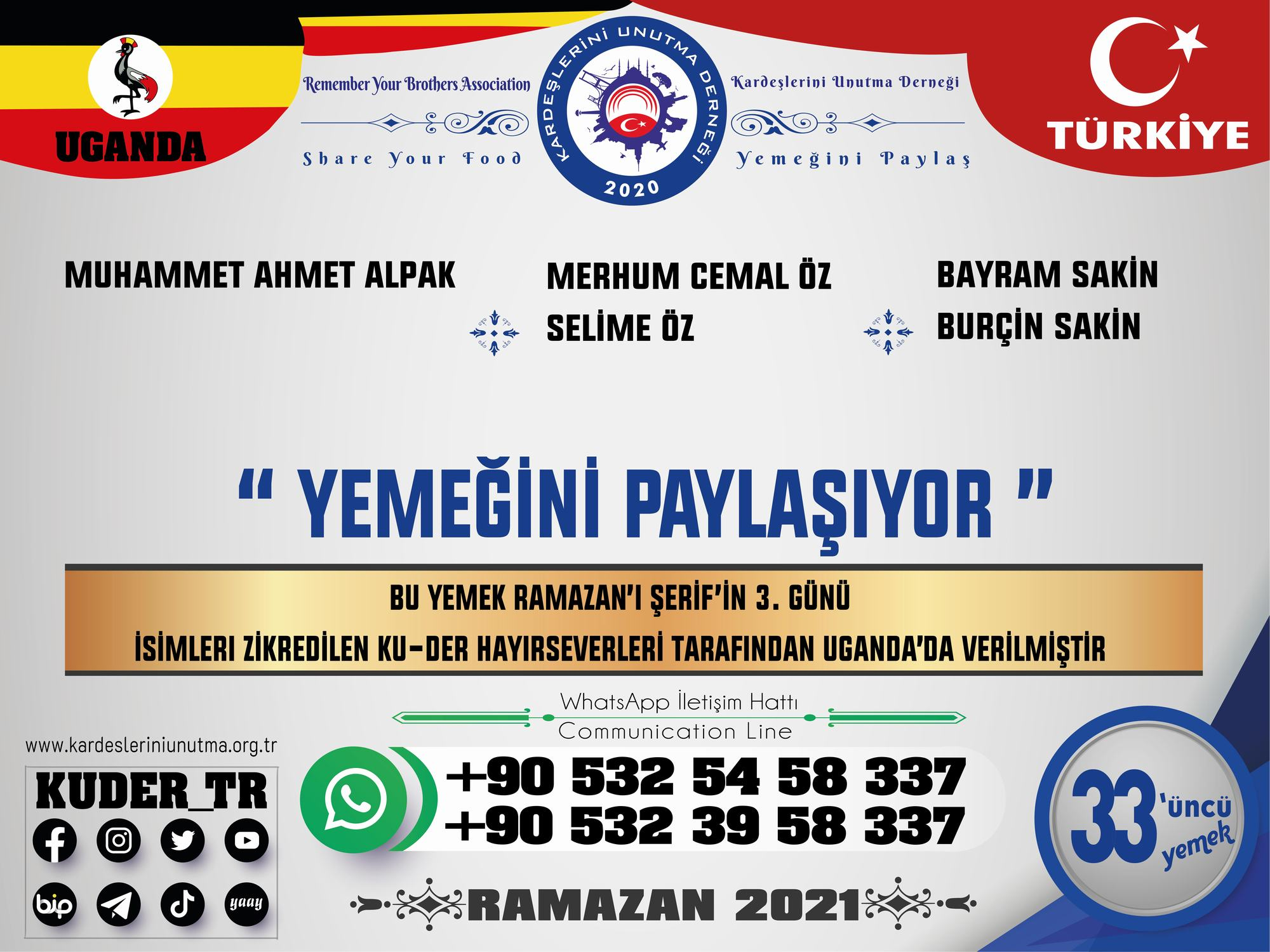 KU-DER HİSSEDARLARI YEMEĞİNİ PAYLAŞIYOR