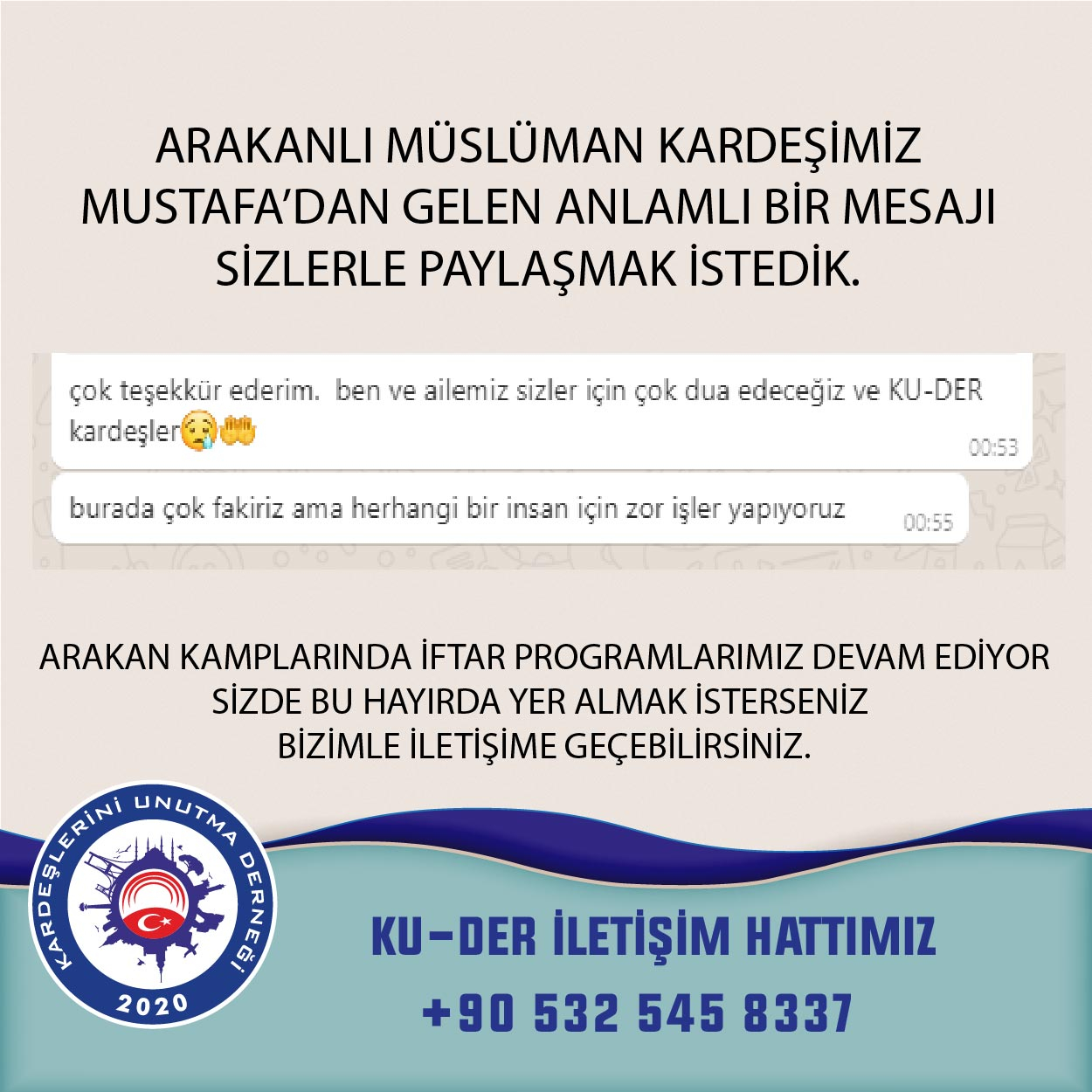 Arakanlı Kardeşlerimizin yanındayız